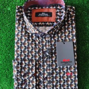 Camisa estampada DARK&FISH. Modelo 45354.
