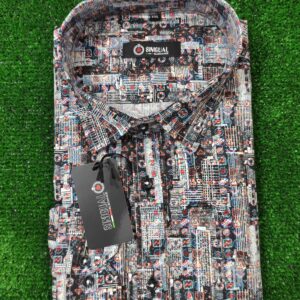 Camisa estampada SINIGUAL. Modelo 13048. Color 99