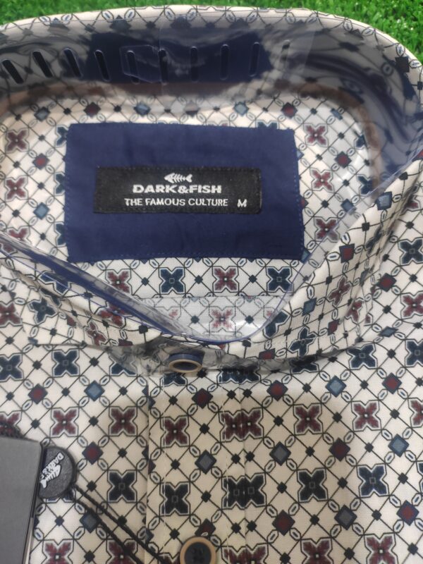 Camisa estampada DARK & FISH. Modelo 10149. - Imagen 2