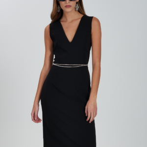 Vestido sin mangas con espalda descubierta YES ZEE. Modelo A205/CH00/0801. Tallas S M y L.