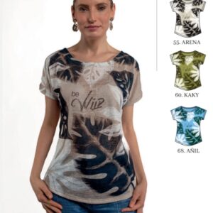Camiseta de manga corta ABRIL by TRIPODE. Modelo 6761.