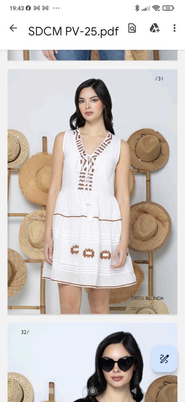 Vestido MISS SIDECAR. Modelo BELINDA. Tallas S M L XL. - Imagen 2