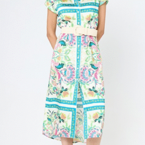 Vestido camisero con cinturón ARGGIDO. Modelo 48653.