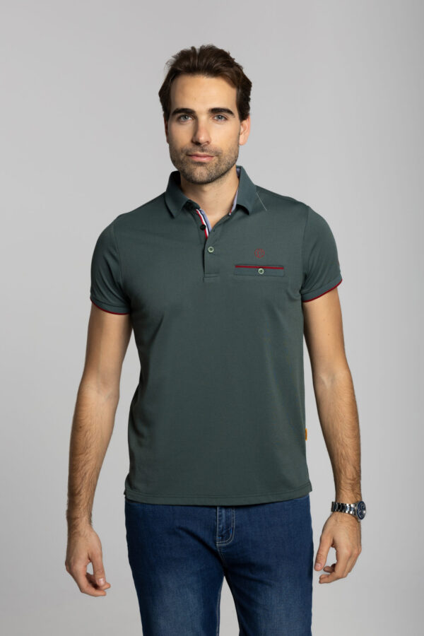 Polo con bolsillo CORONEL TAPIOCA. Modelo CT-15166 ARES. Color 40.