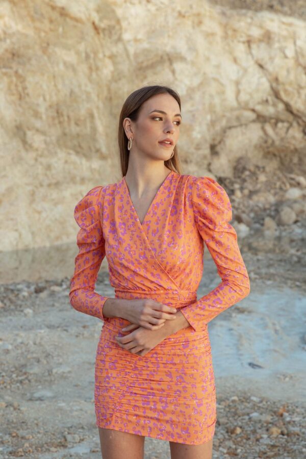 Vestido CAYRO WOMAN. Modelo 51022/1. Estampado anulan print. Tallas S M y XL. - Imagen 2