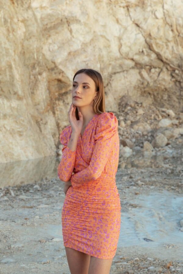 Vestido CAYRO WOMAN. Modelo 51022/1. Estampado anulan print. Tallas S M y XL. - Imagen 3