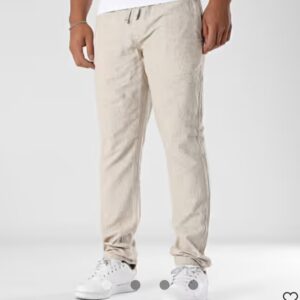 Pantalón tipo chino con goma y cordon INDICODE. Modelo 60-332. Color 325 Otter. Tallas M L y XL