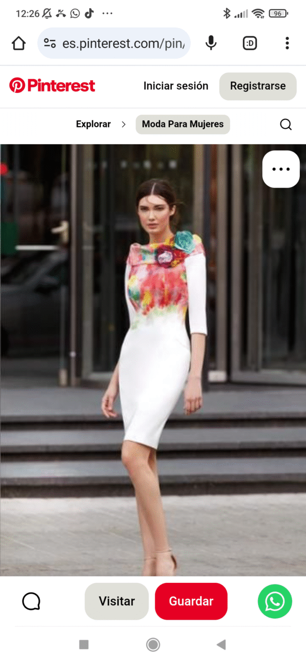 Vestido CARLA RUIZ. Modelo 94858.