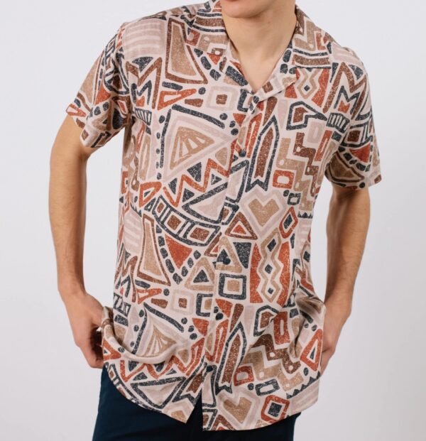 Camisa estampada INDICODE. Modelo INNewill. Tallas M L XL XXL. - Imagen 4