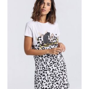 Vestido de algodón LOIS. Código 132992. Referencia 447512251. Tallas S M y L.