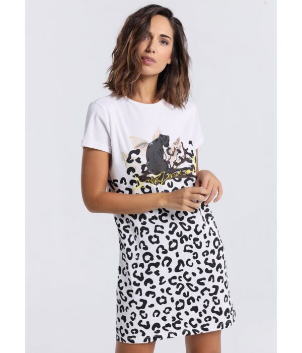 Vestido de algodón LOIS. Código 132992. Referencia 447512251. Tallas S M y L.
