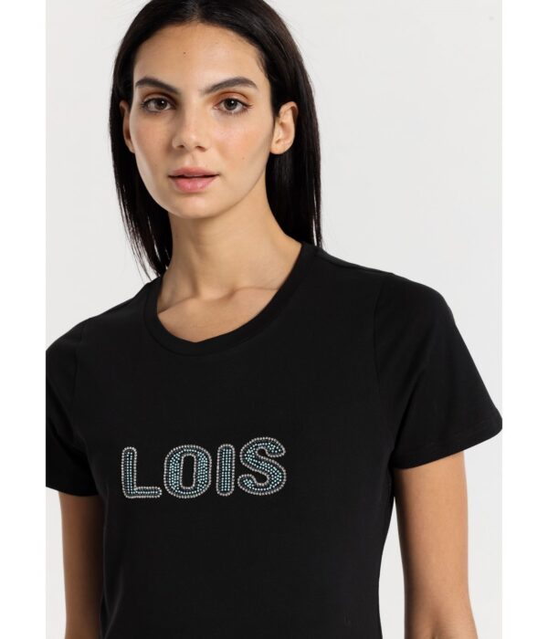Camiseta con logo de fantasía LOIS. Código 139082. Referencia 422662500/399. Solo talla L. - Imagen 2