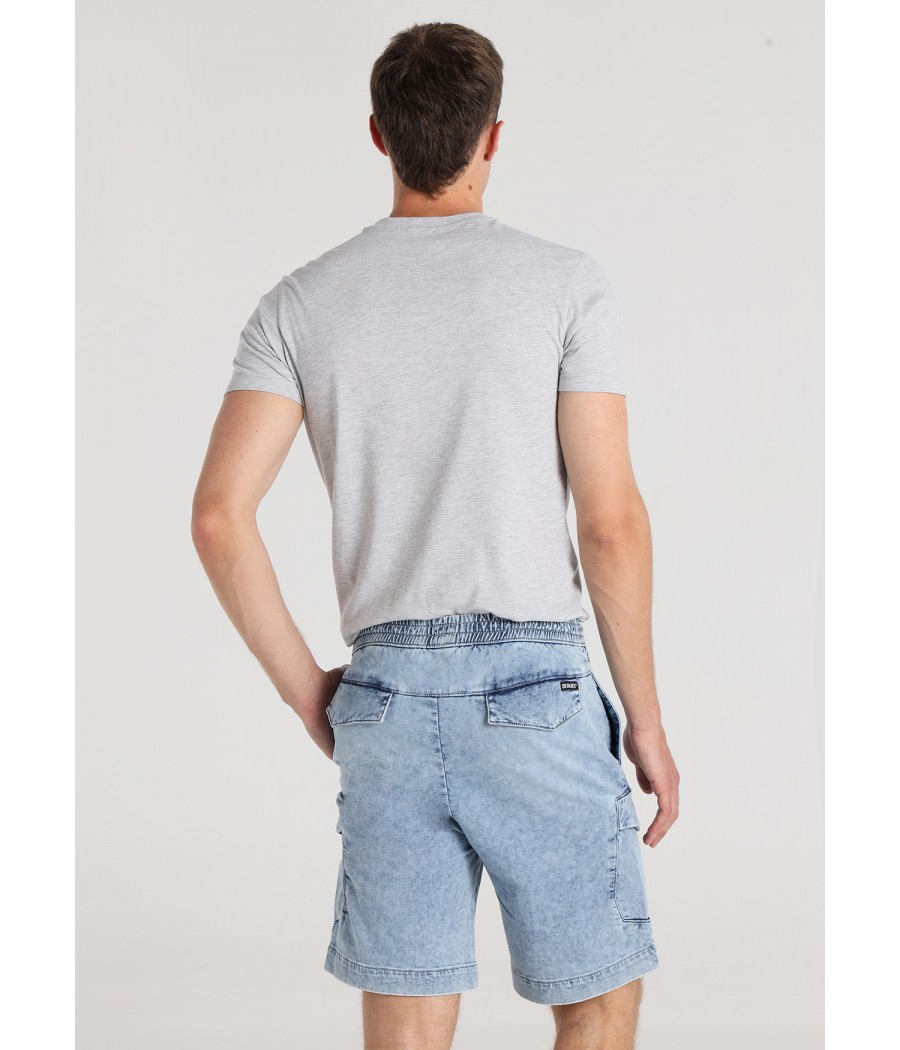 Pantalón vaquero corto SIX VALVES. Tallas S M L XL XXL. - Imagen 2