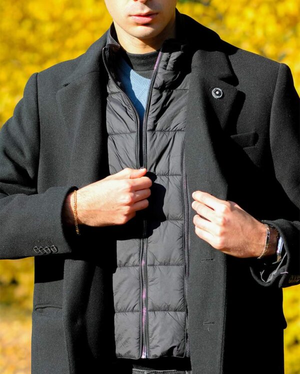 Abrigo corto de paño con chaleco desmontable YES ZEE. Modelo O816/KK00/0801. Tallas M L XL XXL 3XL. - Imagen 9