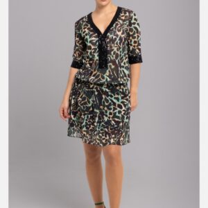 Vestido CAPAMI. Modelo 2563-CANARIAS. Tallas M L y XL.