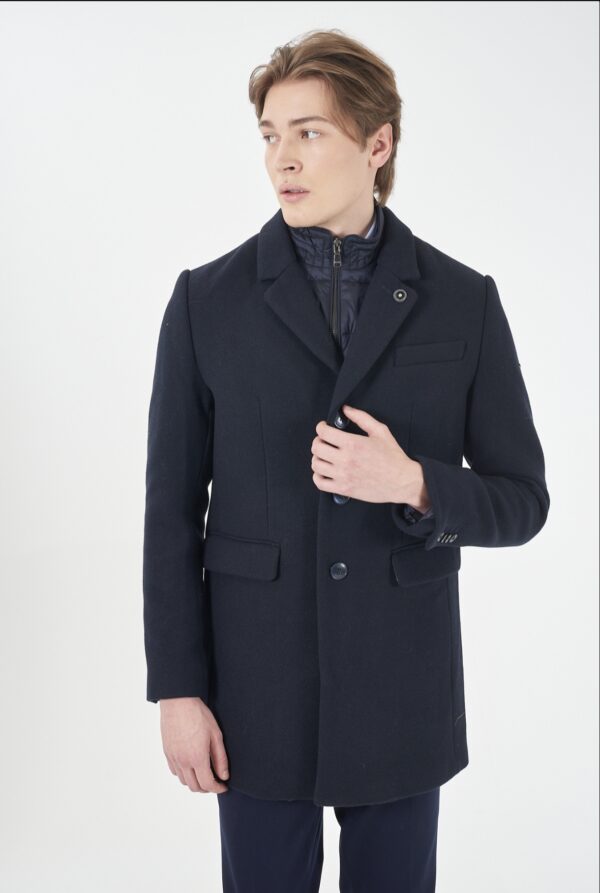 Abrigo corto de paño con chaleco desmontable YES ZEE. Modelo O816/KK00/0801. Tallas M L XL XXL 3XL. - Imagen 2
