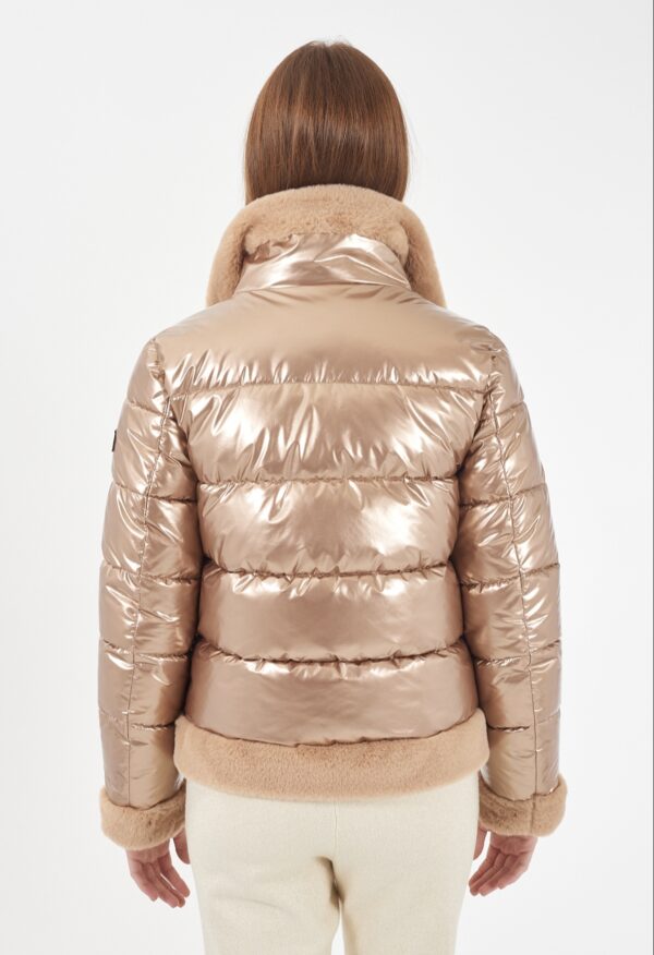 Cazadora acolchada con puños bajos y cuello con pelo YES ZEE. Modelo J038/GF00/0807. Tallas S y M. - Imagen 7