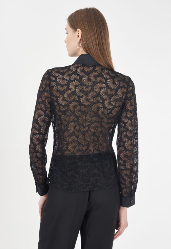 Blusa con transparencia YES ZEE. Modelo C023/D800/0801. Tallas S M L XL - Imagen 2