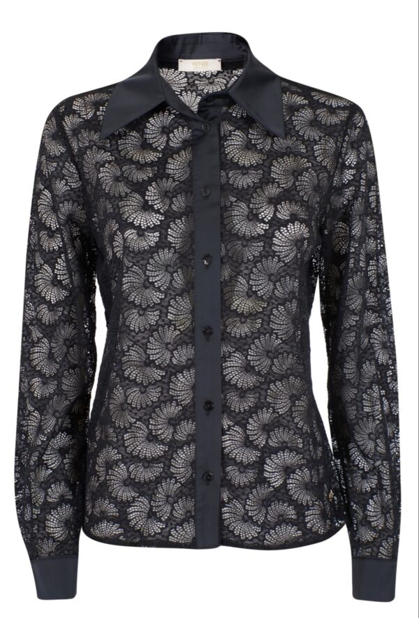 Blusa con transparencia YES ZEE. Modelo C023/D800/0801. Tallas S M L XL - Imagen 3