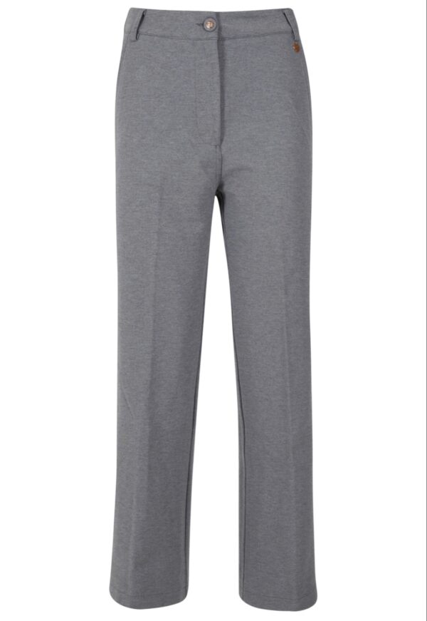 Pantalón Palazzo en tejido punto Milan YES ZEE. Modelo P368/CE00/0801. Disponible en color negro. Tallas S M L XL. - Imagen 5