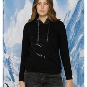 Sudadera con capucha y lentejuelas MISS SIDECAR. Tallas M L XL.