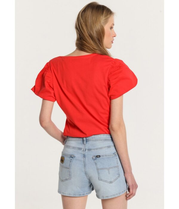 Short tejano de tiro corto Light Bleach Lois. Código 138073. Modelo 211062620/908. Tallas 27/34 28/36. - Imagen 3