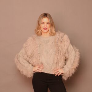 Suéter de punto y pelo LEMAILLE. Modelo 25696. Tallas M y L.