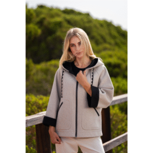 Parka de paño con capucha ZIA by REVERmile. Modelo 60108 Alexis. Tallas 40 42 44.