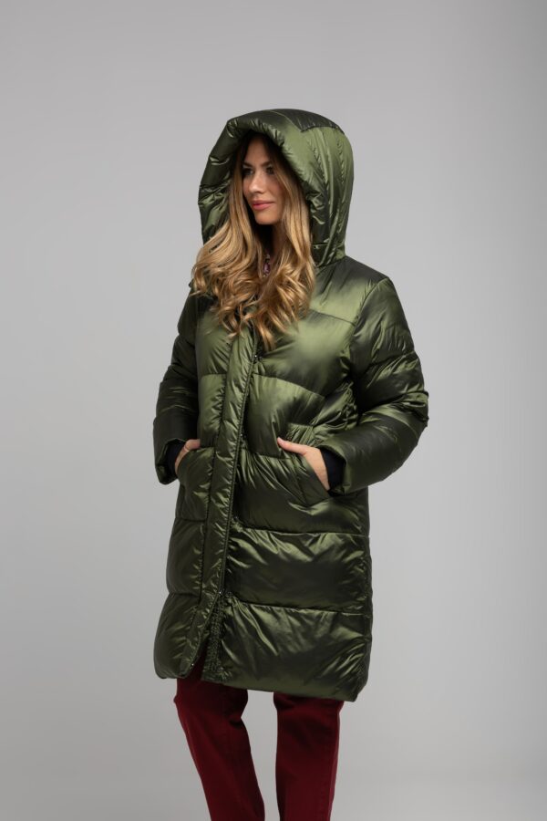 Abrigo acolchado con capucha desmontable ZIA by REVERmile. Modelo 60207 ARNO. Tallas rno. Tallas 38 - Imagen 2