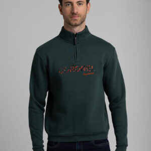 Sudadera con media cremallera CORONEL TAPIOCA. Modelo 16124 CERVAN. Tallas M L XL.