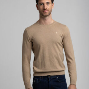 Suéter de punto fino CORONEL TAPIOCA. Modelo31349 ROMERO. Tallas M L XL XXL.