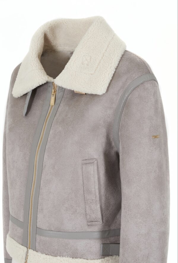 Chaqueta corta con borreguito YES ZEE. Modelo J023/KJ00/0809. Tallas S M L. - Imagen 3