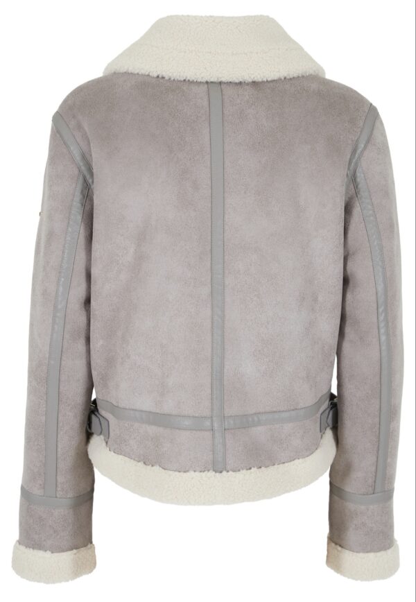 Chaqueta corta con borreguito YES ZEE. Modelo J023/KJ00/0809. Tallas S M L. - Imagen 4
