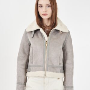 Chaqueta corta con borreguito YES ZEE. Modelo J023/KJ00/0809. Tallas S M L.
