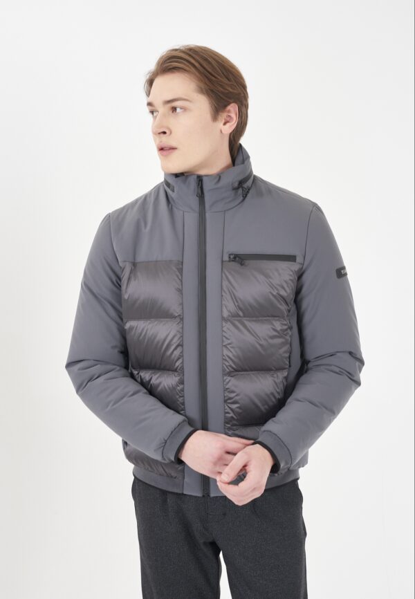 Cazadora acolchada con instrucciones de soft Shell YES ZEE. Modelo J851/O100/0847. Disponible en color gris y negro. Tallas M L XL XXL. - Imagen 8