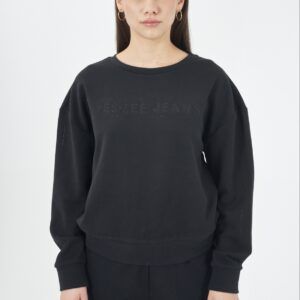 Sudadera oversize con logo YES ZEE. Modelo F004/SK00/0801. Disponible en color negro y beige. Tallas  XS S M y L.