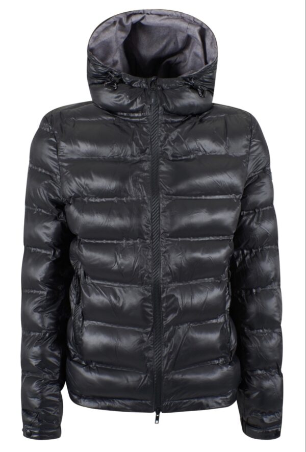 Cazadora acolchada y termoselladacon capucha desmontable YES ZEE. Modelo J823/B400/B405-0801. Disponible en color negro y verde. Tallas M L XL XXL. - Imagen 5