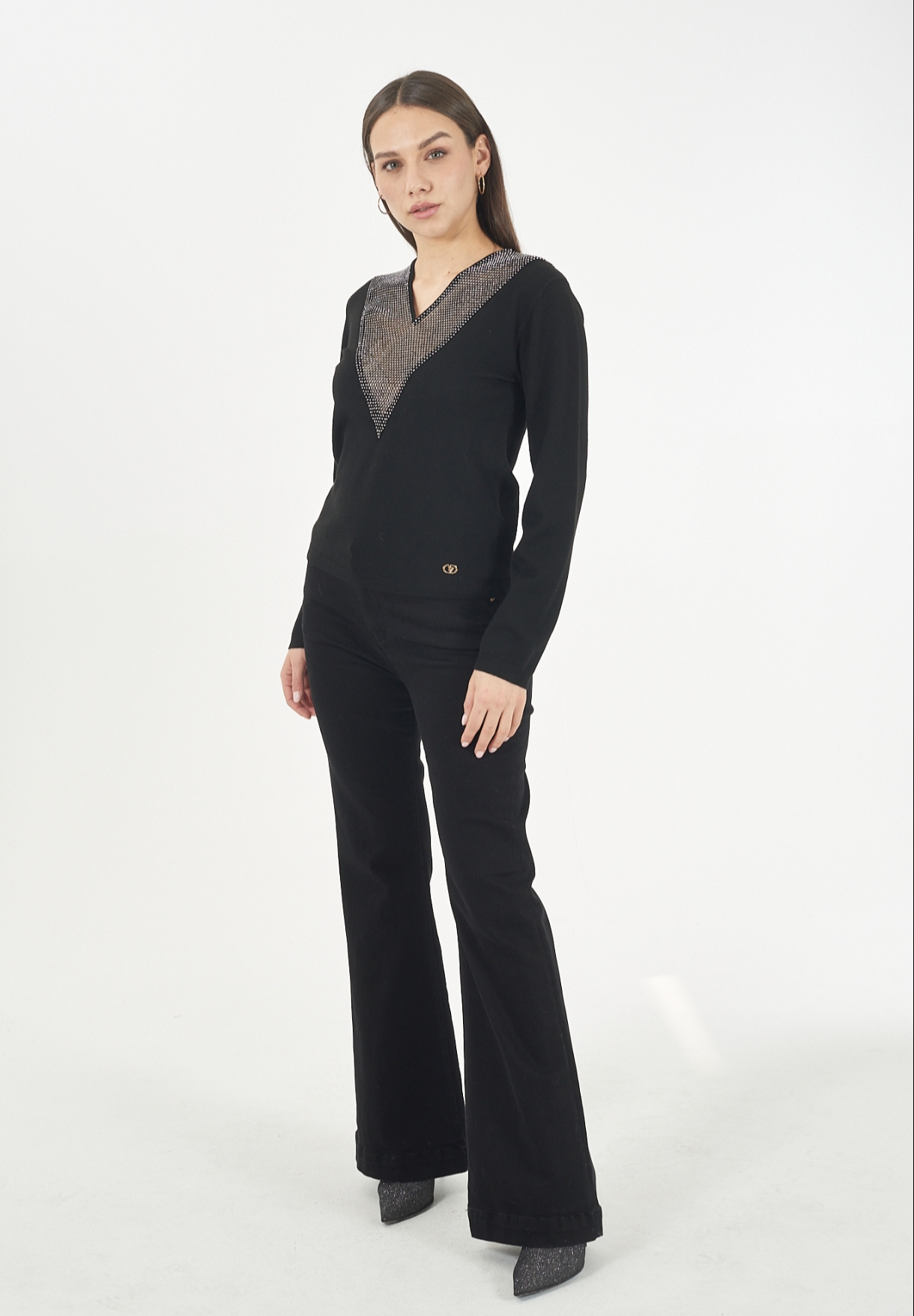 Suéter de punto fino YES ZEE. Modelo M093/Z200/0891. Tallas S M L XL. - Imagen 5