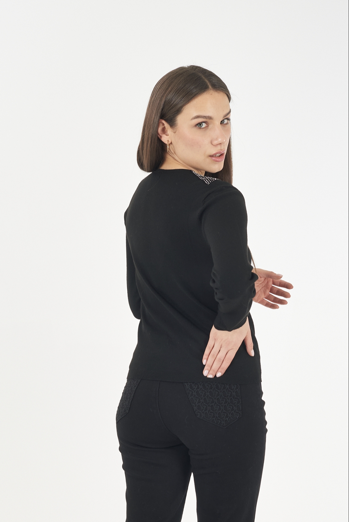 Suéter de punto fino YES ZEE. Modelo M093/Z200/0891. Tallas S M L XL. - Imagen 6