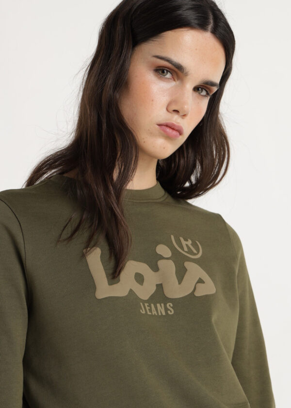 Sudadera básica con logo LOIS. Tallas S M L XL. - Imagen 3