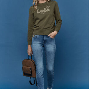 Sudadera básica con logo LOIS. Tallas S M L XL.