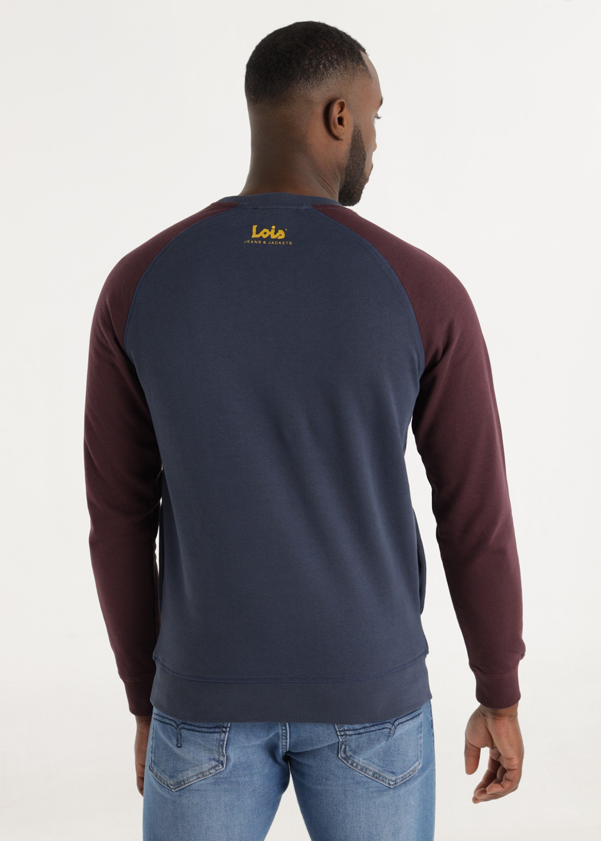 Sudadera cuello caja y manga ranglan LOIS. Código 143348/166173474/469. Tallas S M L XL XXL 3XL - Imagen 3