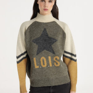 Jersey cuello perkins estrella TANYA SAMI tricolor LOIS. Tallas S M L XL