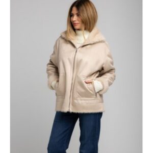 Parka reversible de pelo y antelina REVER MILE. Modelo 600006 DESY color 11. Tallas 38 40 42.