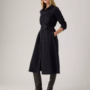 Vestido vaquero negro Levi's. Sólo talla M.