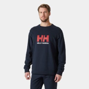 Sudadera de cuello caja y logo HELLY HANSEN. Modelo LOGO CREW SWEATSHIRT. 54583-597. Tallas M y XL.
