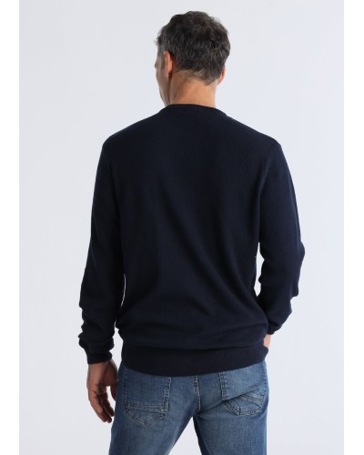 Jersey básico con cuello caja con tejido jaquard SIX VALVES. Código 140473. Tallas M L XL XXL 3XL. - Imagen 3