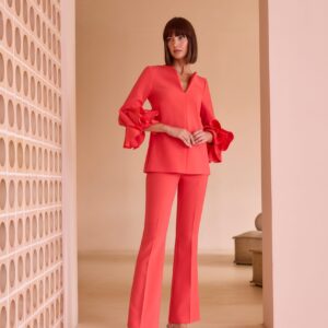 Conjunto de blusa y pantalón CARLA RUIZ. Modelo 52550. Tallas 44 46 48.