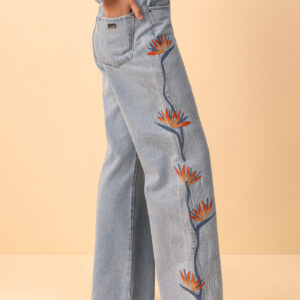 Vaquero ancho con fantasía LezALez. Modelo 2297E. Tallas 36 38 y 40.