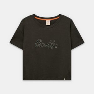 Camiseta de manga corta con logo de brillo ANEKKE. Modelo 42251-203. Talla S/M L/XL.